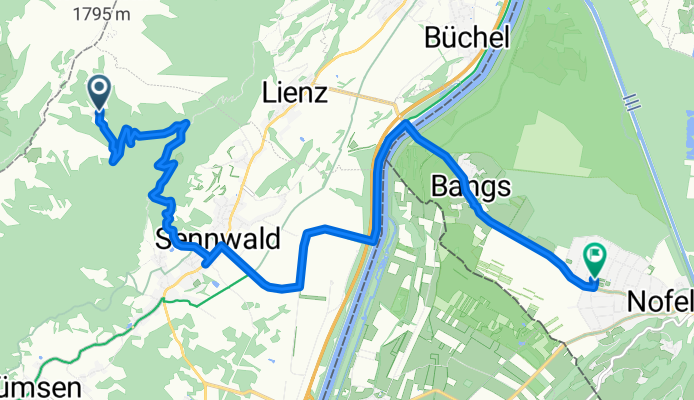 Einfache Fahrt in Feldkirch