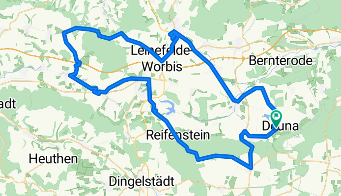 Kirchstraße 3A, Deuna nach Hauptstraße 16, Deuna