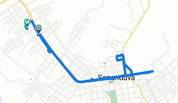 De RS-126 1200 a Rua Antônio Menon 356