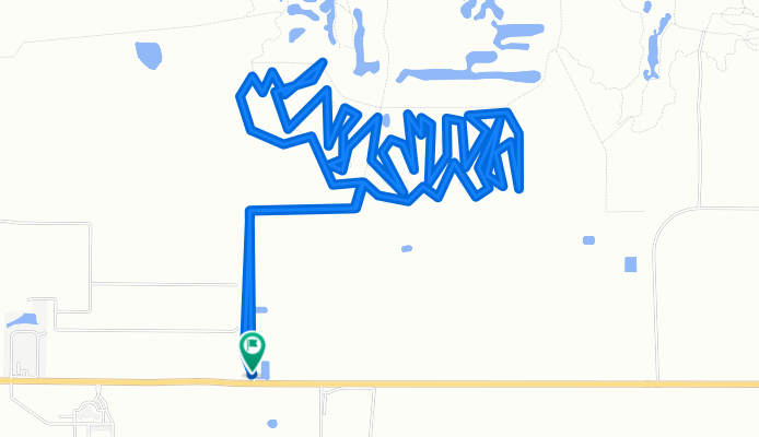 Boyette MTB Trails North West To Inseption to North East to South East to Sasquatch to Southeast West