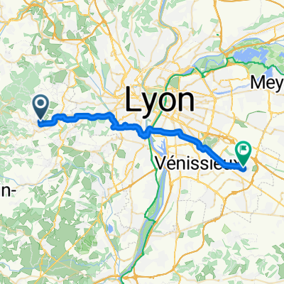 De 5 Rue de Verville, Vaugneray à 7–11 Rue Rhin et Danube, St-Priest