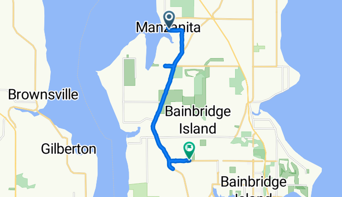 6783 NE Bergman Rd, Bainbridge Island to 7260 NE High School Rd, Bainbridge Island