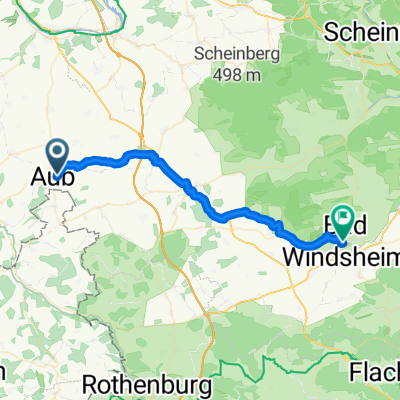 Quagliastraße 26, Aub nach An der Alten Weed 28, Bad Windsheim