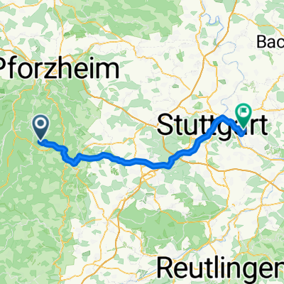 Missweg 8, Oberreichenbach nach Hegnachstraße 6, Stuttgart