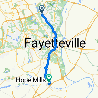 713 Platinum St, Fayetteville to 3912 Summerfield Ln, Fayetteville