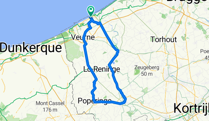 Franslaan 176, Nieuwpoort naar Franslaan 176, Nieuwpoort