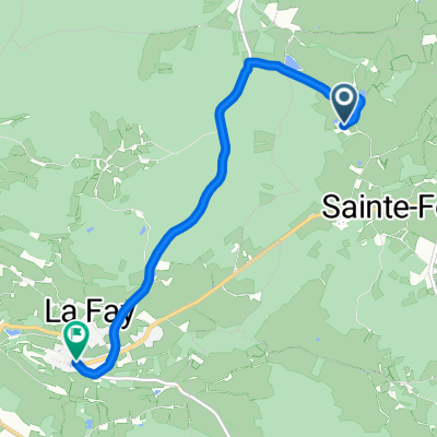 De Le Chalet, Sainte-Foy à La Grande Rue, Semur-en-Brionnais