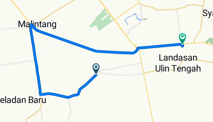 Unnamed Road, Kecamatan Gambut to Landasan Ulin 9, Kecamatan Liang Anggang