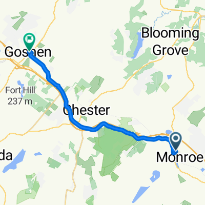 326 NY-208, Monroe to 71 Webster Ave, Goshen