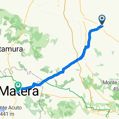 Da Via Cavour 19–23, Turi a Via Ascanio Persio 50, Matera