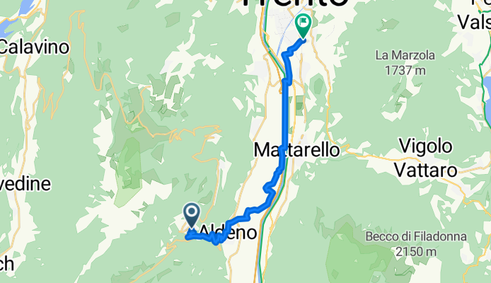 Da Frazione Covelo 561 a Viale degli Olmi 16, Trento