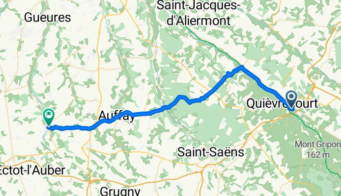 De 6 Rue du Pas Glissant, Neufchâtel-en-Bray à Place Daniel Boucour, Val-de-Saâne