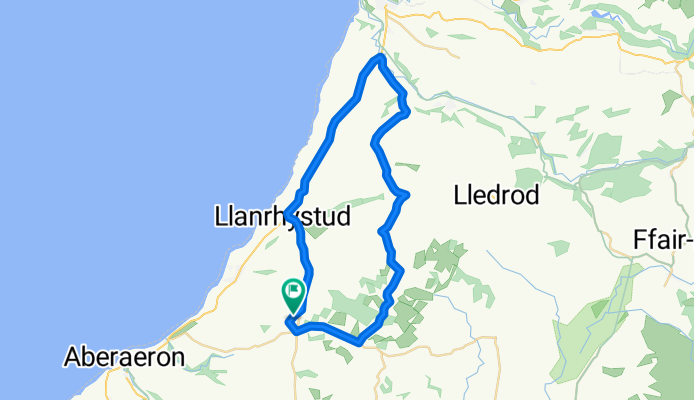 Llanon-Llanfarian route