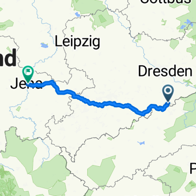 Geising - Jena, 2 Tage