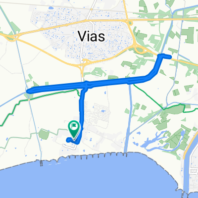 De Avenue de la Méditerranée 1187, Vias à Avenue de la Méditerranée 1131, Vias