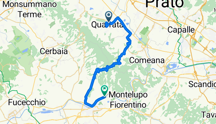 Da Via Montalbano 139, Quarrata a Viale Ivo Montagni 28, Capraia e Limite