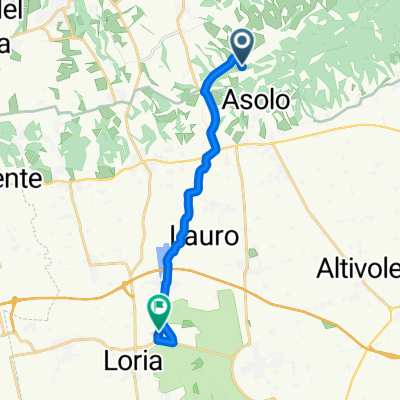 Da Via Foresto Casonetto 23, Asolo a Via Bagolaro, Loria
