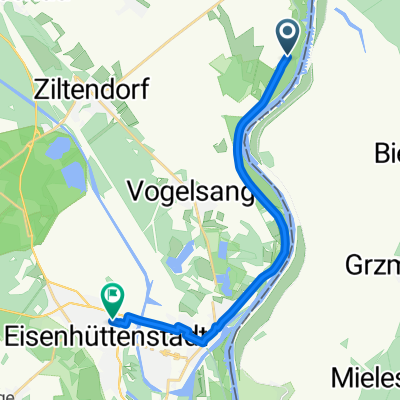 Unnamed Road, Oder-Spree nach Rosa-Luxemburg-Straße 21, Eisenhüttenstadt