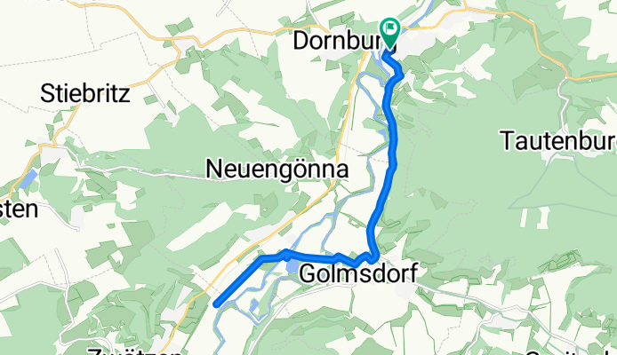 Dorndorf /Saale, Markt 4 nach Jena und zurück