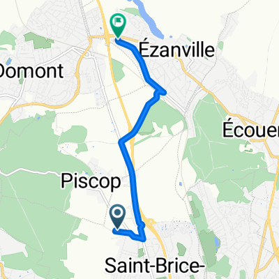 De Rue de la Forêt, Saint-Brice-sous-Forêt à 14 Rue Paul Fort, Ézanville