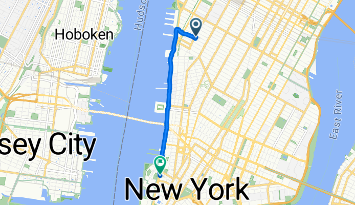 114 Ninth Ave, New York to 103 Warren St, New York