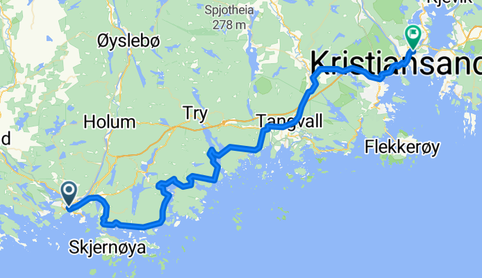 Sandskargata 33 to Tryms Vei 15E