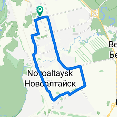 От Прудская улица, 1А, Новоалтайск до улица Космонавтов, Новоалтайск
