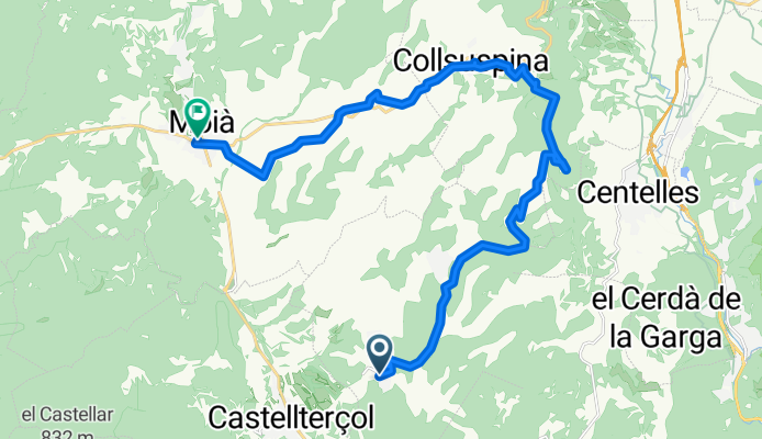 De Carrer Esteve Torrentó 17 a Carrer de la Tosca 42, Moià