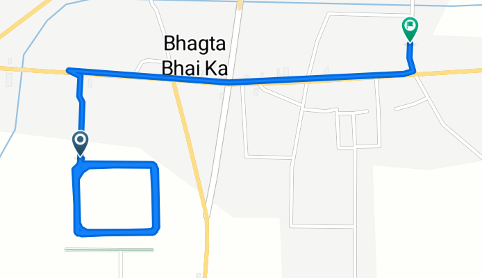 Route to Bhagta Bhadaur Road, Bhagta Bhai Ka