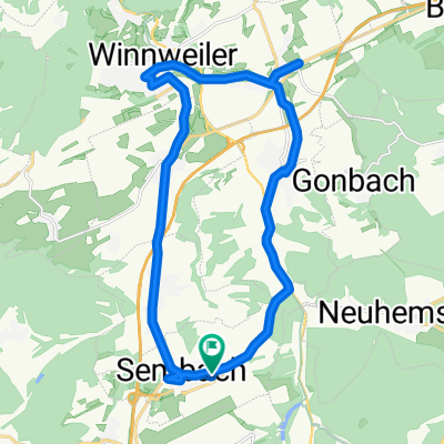 Eichenstraße 36, Sembach to Raiffeisenstraße 1, Sembach