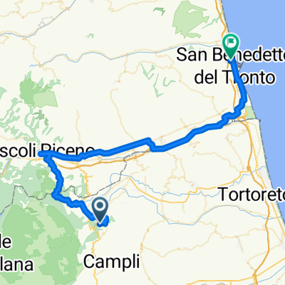 Da Civitella del Tronto a San Benedetto del Tronto