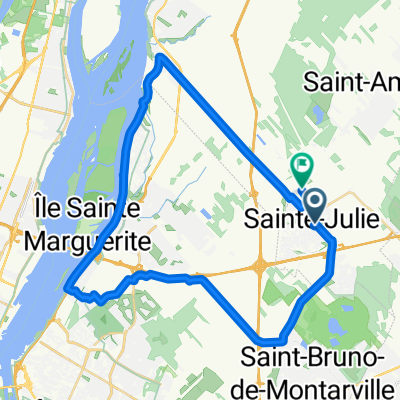 De 560 Rue Samuel-de Champlain, Sainte-Julie à 1541 Rue Calixa-Lavallée, Sainte-Julie
