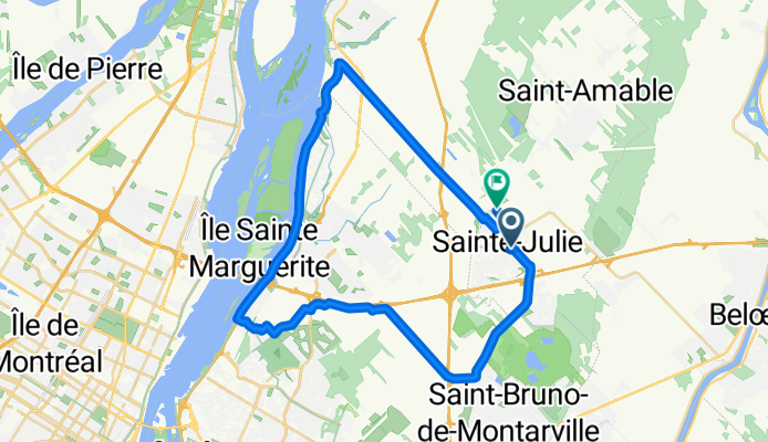 De 560 Rue Samuel-de Champlain, Sainte-Julie à 1541 Rue Calixa-Lavallée, Sainte-Julie