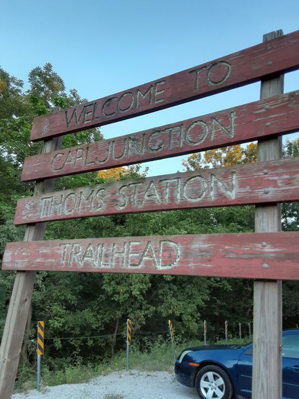 Rode on Thom Station Train in CJ, MO.