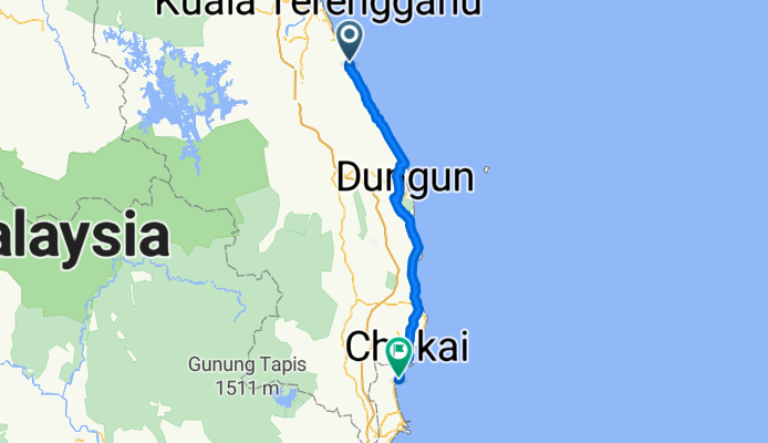 Cherating - Marang Route