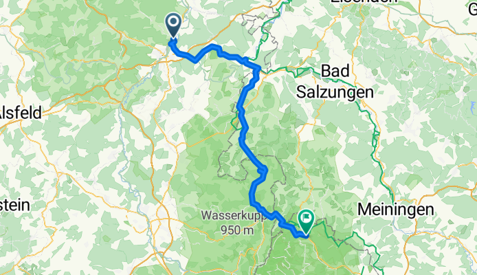 Alternative Etappe 1 Ludwigsau-Friedlos nach Obere Pforte 1, Fladungen