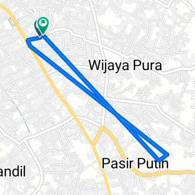 Jalan Teuku Sulaiman, Kecamatan Jambi Selatan to Jalan Teuku Sulaiman 87, Kecamatan Jambi Selatan
