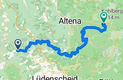 Route in der Bikemap App öffnen