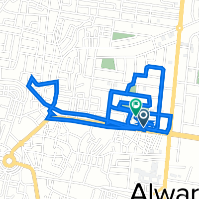 Jay Marg, Alwar to Arya Nagar, Alwar