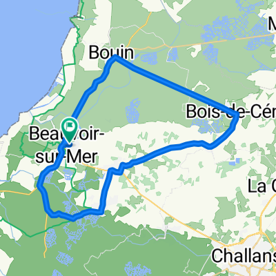 De Rue du Chêne Vert 12, Beauvoir-sur-Mer à Rue du Chêne Vert 12, Beauvoir-sur-Mer