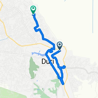 Jalan Jendral Sudirman Sebang, Kecamatan Mandau to Jalan Karang Anyer 100, Kecamatan Mandau
