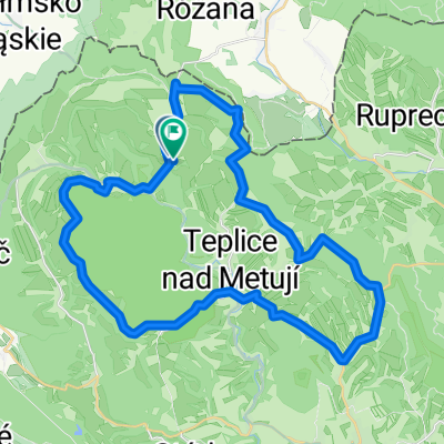 Zdoňov - Pasa - Pěkov- Teplice - Bižík - Kalousy - Adršpach - Zdoňov