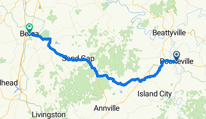 Mulberry Street 64, Beattyville to mini mall drive 226, Berea
