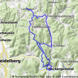 Fahrt in den kristallinen Odenwald