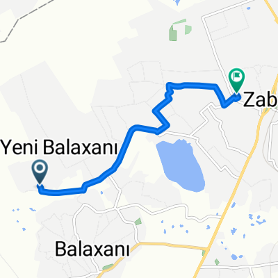 Unnamed Road, Bakı to Bakı Oksigen Kompani ASC, Zabrat