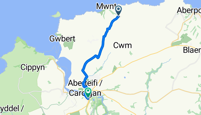 Blaenwaun Caravan Park to Tenby Road
