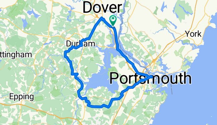 Through Portsmouth, Greenland, Newington, Durham, and back to Dover
