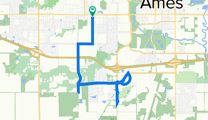 First ride around Ames