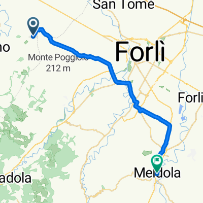 Da Via di Oriolo 8, Ponticello a Piazza Orsini Felice. 30, Meldola