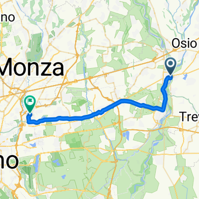 Via Alzaia Sud, Vaprio d'Adda to Via P. Gobetti 31, Cologno Monzese
